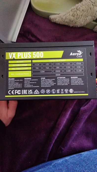 Блок Живлення Aerocool VX plus 500w