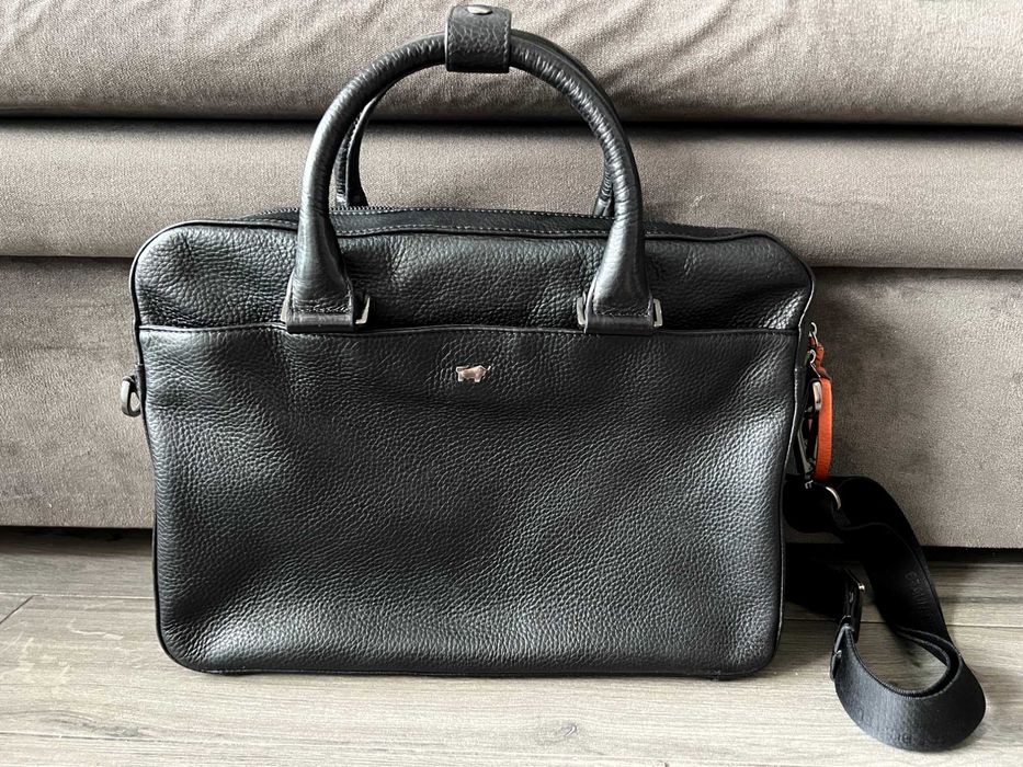 BRAUN BUFFEL Сумка Чоловіча Шкіряна Чорна Месенджер Портфель Мужской