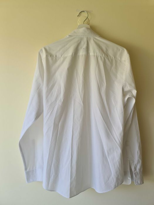 Camisa Branca Slim Fit H&M - Tamanho M 39/40 White Shirt