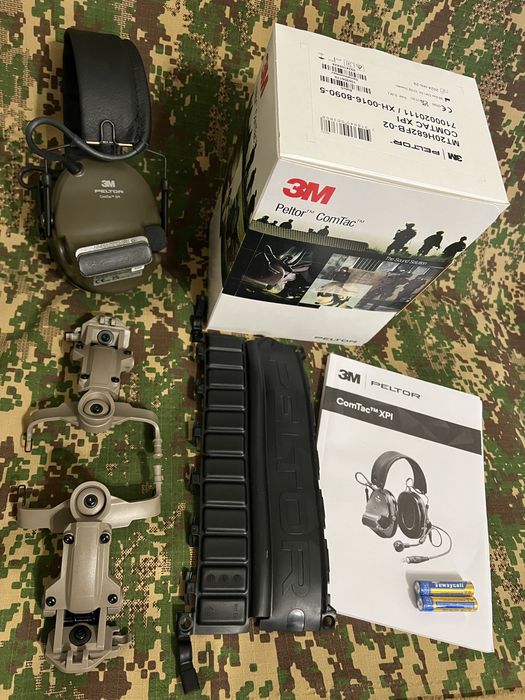 Військові‼️ Активні навушники 3M Peltor ComTac XPI + Кріплення