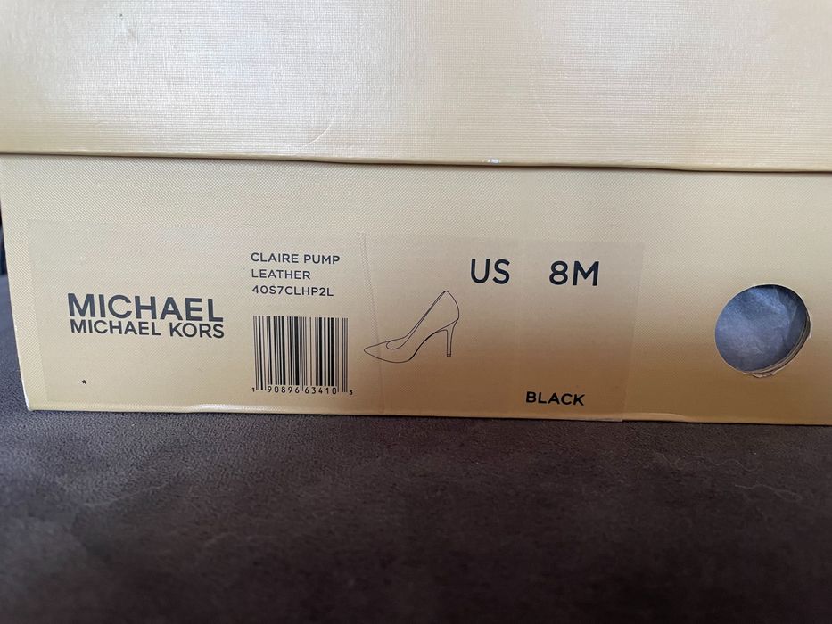 OKAZJA NOWE!!! Michael Kors szpilki czarne 38,5 Claire pump Keke