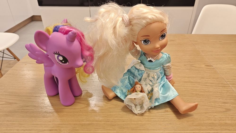 Zestaw pluszaków, Elza, Kubuś Puchatek, Tygrysek, Kłapouchy