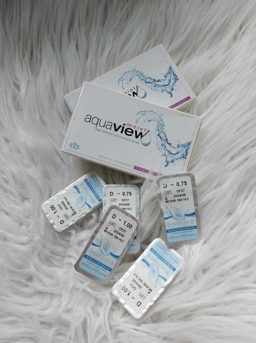soczewki kontaktowe Aquaview -0,75