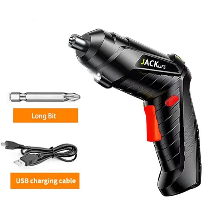 Аккумуляторная электрическая отвертка, шуруповерт JANGKLIFE для дома