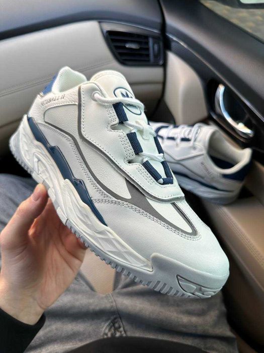 Кросівки Adidas Niteball ll White/Blue premium