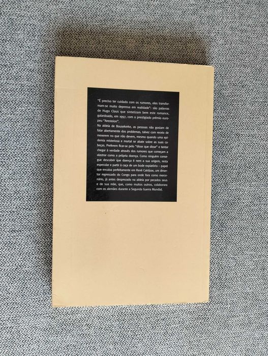 Livro "Rumores" de Hugo Claus