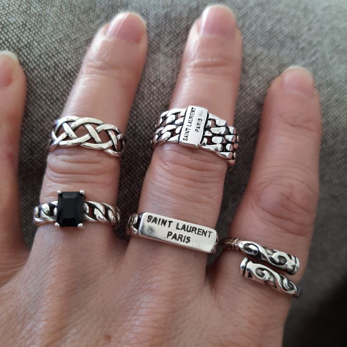 Anéis e pulseira prata S925 NOVOS