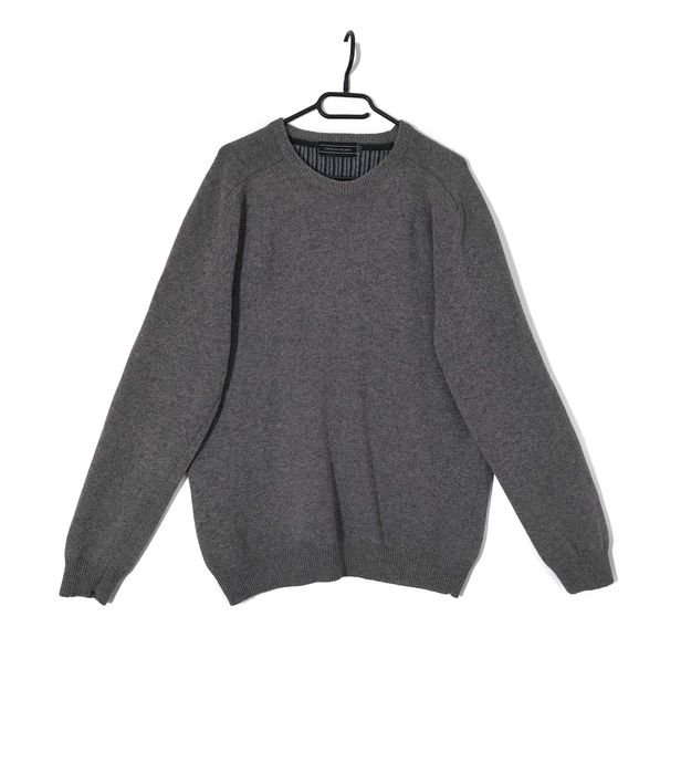 Męski Sweter Wełniany Szary Citta Di Milano |R. XL