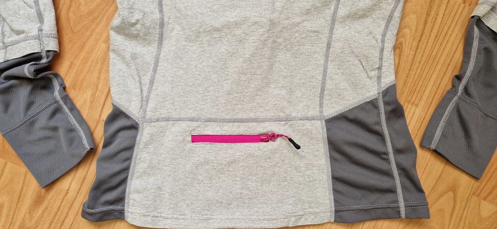 MPG Damska Bluza Termoaktywna 1/4 Zip, Odblaski,  Rozmiar S