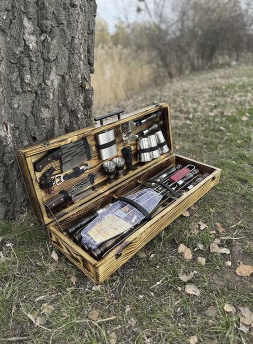 Супер крутий набір шампурів на подарунок! Шампура з нержавійки 3 мм.!