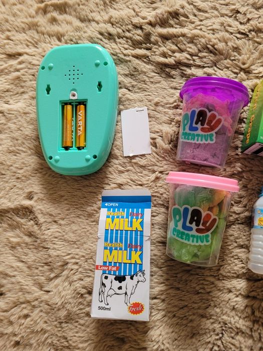 Zestaw zabawek, play doh, sklep ekspres odkurzacz, squishmallows święta
