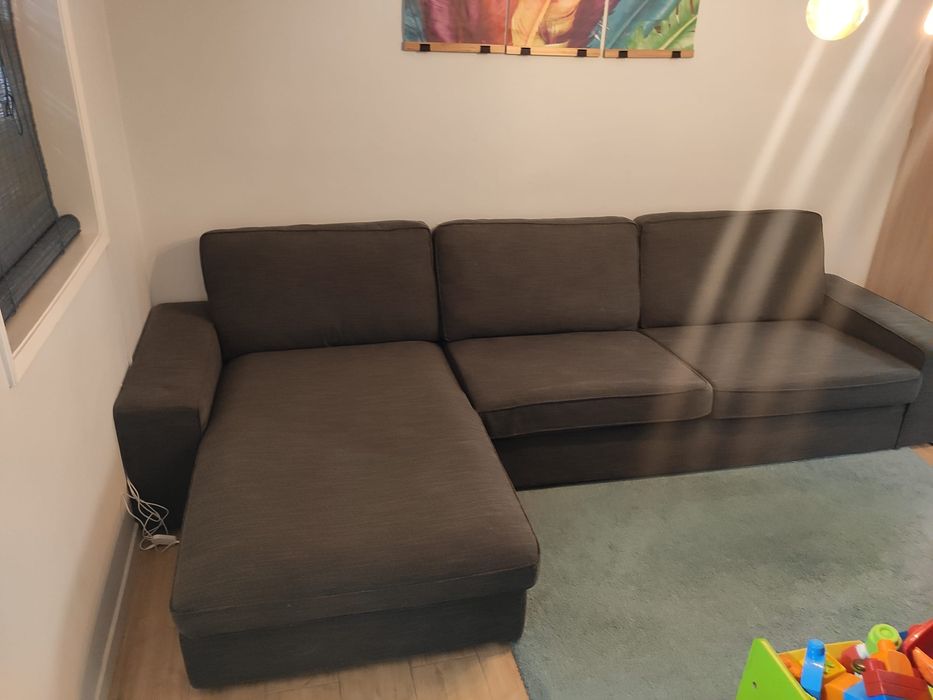 Sofá IKEA Kivik 4 lugares | Cinza