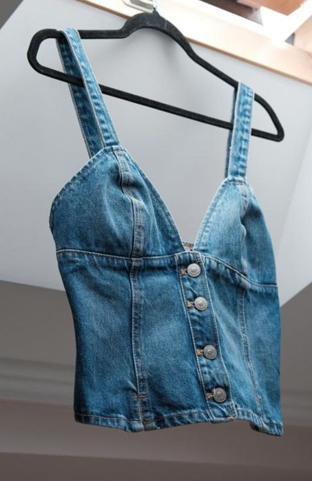 zara джинсовий топ