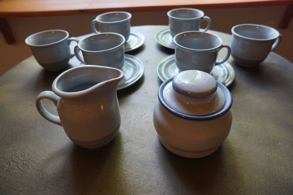Pruszków serwis do kawy herbaty porcelit lata 70 PRL