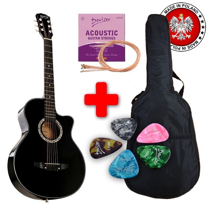 Гитара акустическая 38 дюймов (Польская)