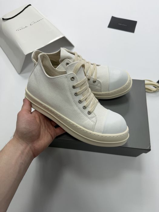 Нові Кеди Rick Owens Ramones DRKSHDW White Low/size 37-44/ Преміум якість!