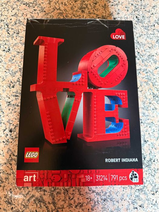 LEGO Art 31214 — LOVE de Robert Indiana — Com caixa