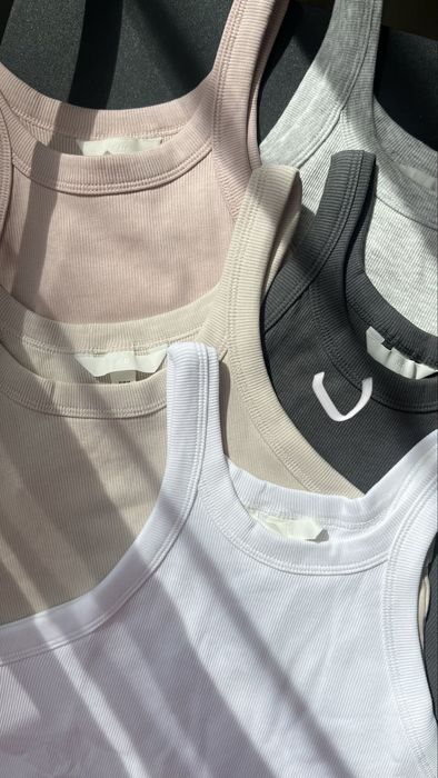 Лонгслів Майка H&M в рубчик