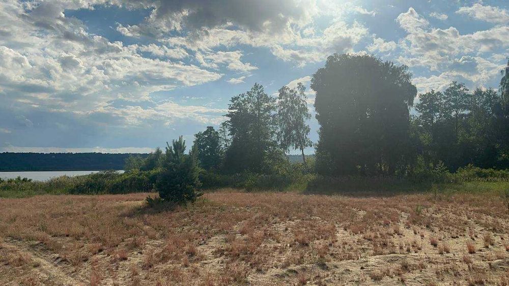 ЗЕМЕЛЬНА ДІЛЯНКА біля Києва з виходом на річку на воду вихід до Дніпра  12 сот. біля води  50 хв від Києва недорого краєвид Бориспільський рн