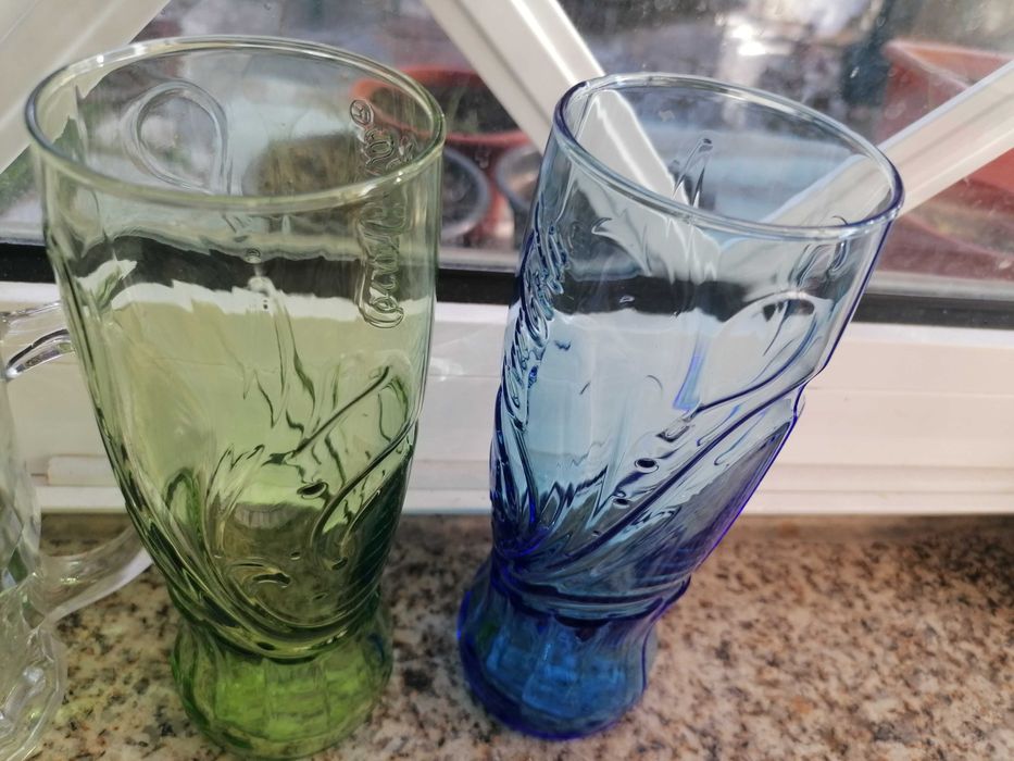 6 copos vidro varias marcas