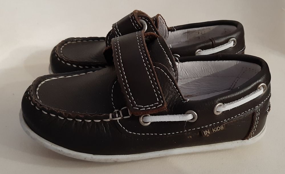 Sapatos de vela em couro In Kids Original