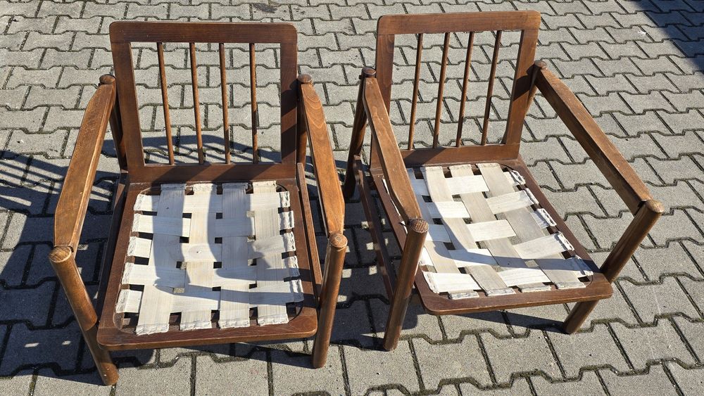 2 fotele drewniane do renowacji