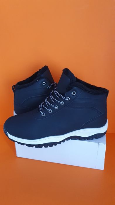 Buty nowe męskie czarne zimowe ciepłe rozmiar 45