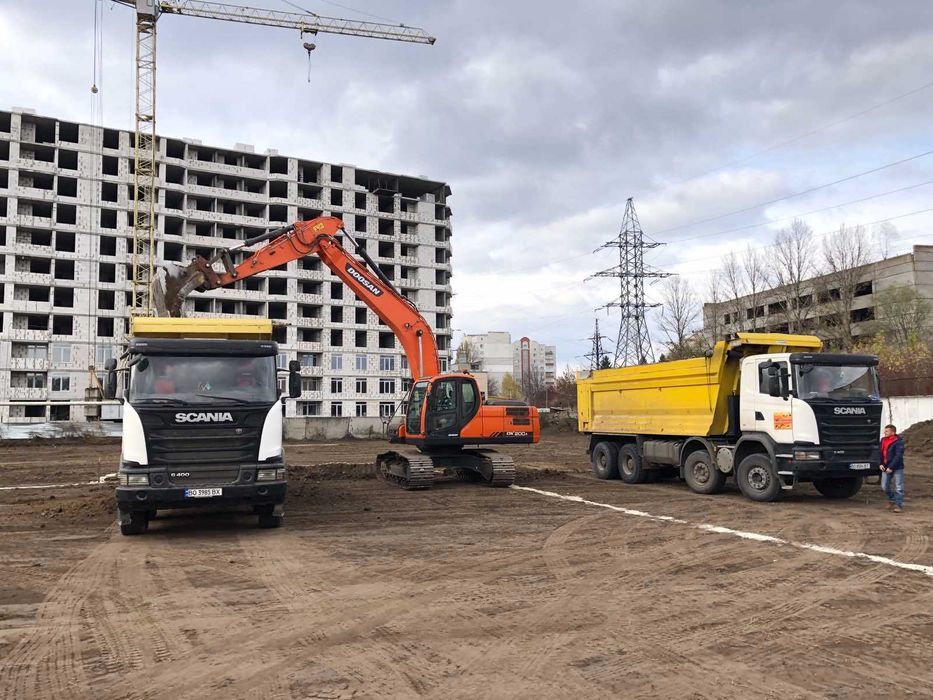 Послуги екскаватора, автокрана, грейдера, бульдозера, автовишки, котка