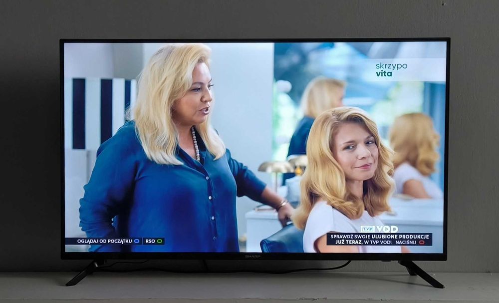 40 Cali TV SHARP LED Android TV DVB-T2 Hevc + Hdmi + Upominek + Uchwyt