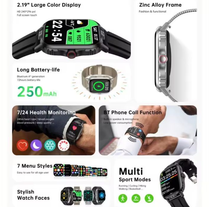 NOVO Smartwatch for Android and iPhone64286169409026121