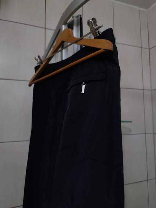 Spodnie dresowe XL dresy adidas czarne predator black ciemne niebieski