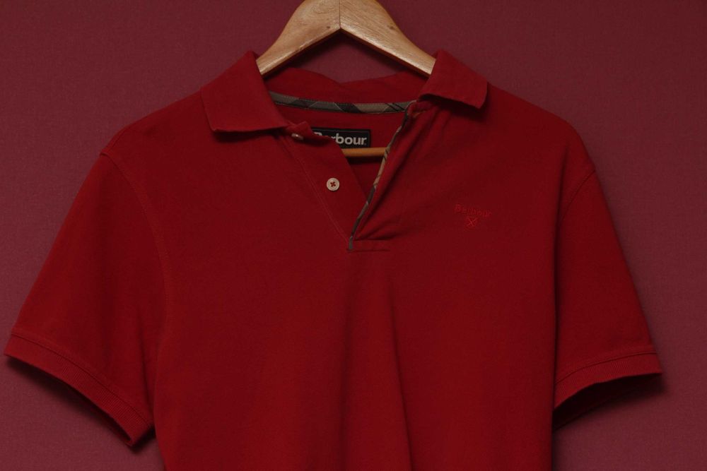 Barbour рр S поло из хлопка плетения пике