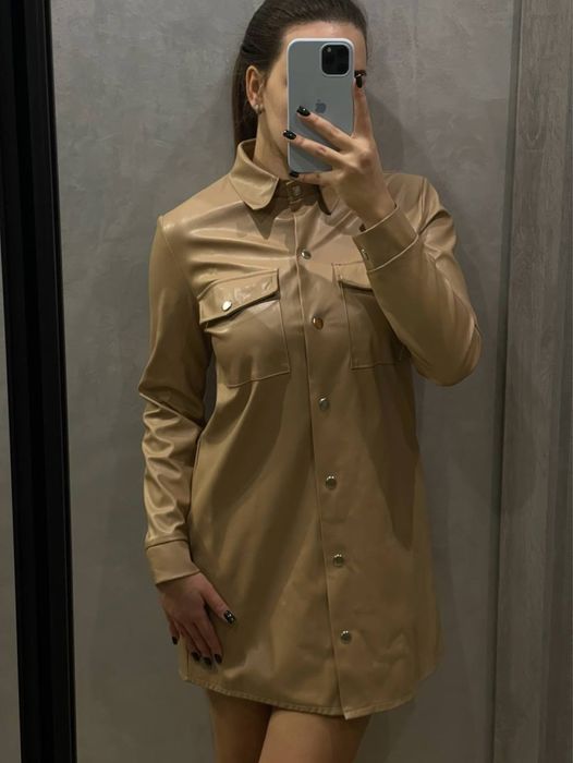 Шкіряне плаття розмір м