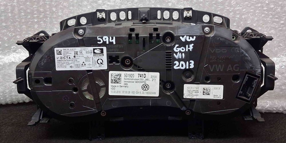 Quadrante / Painel de Instrumentos 5G1920741D - VW GOLF VII