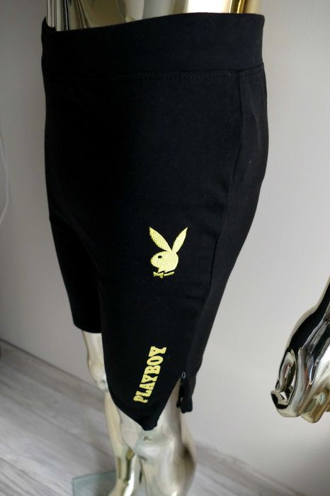 Missguided Playboy nowe kolarki z zamkami logo M-L