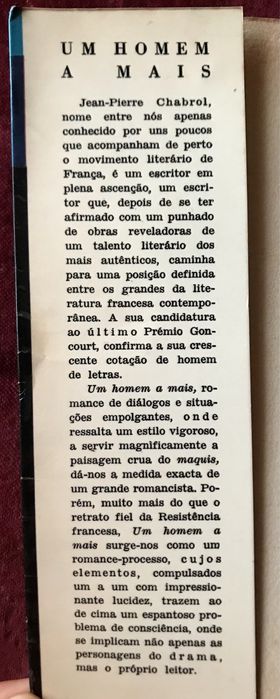Um Homem a Mais de Jean-Pirre Chabrol