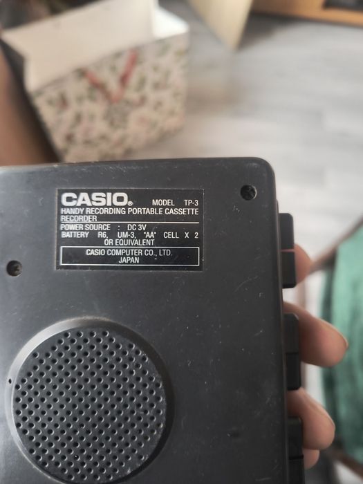 Stary dyktafon casio recording