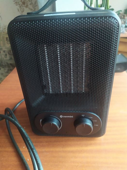 Тепловентилятор керамічний, Zanmini 1800W електронагрівач опалення.