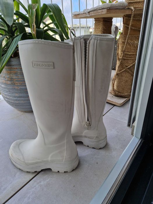 Galochas brancas Tretorn, tamanho 37