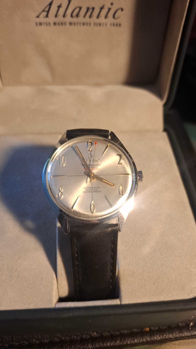 stary zegarek szwajcarski  atlantic  worldmaster orginal