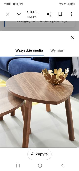 Stoliki w zestawie nowe