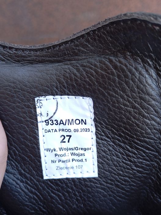 Buty wojskowe Wojas rozm. 27