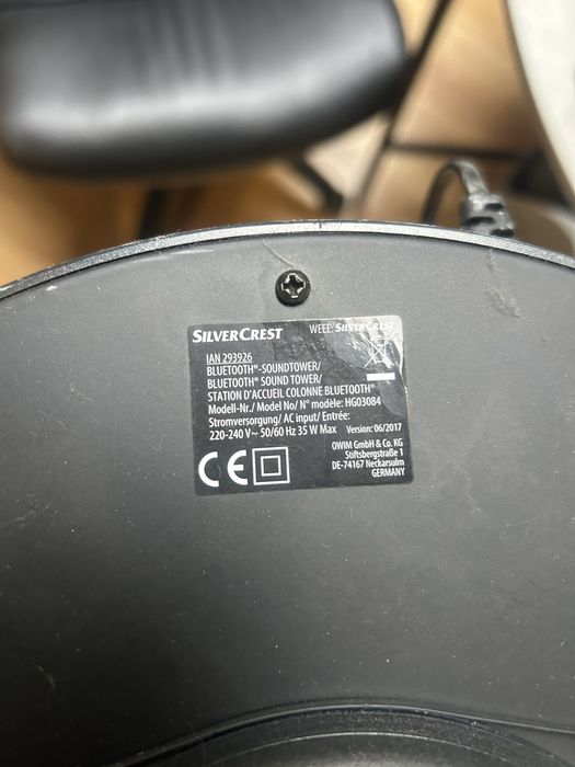 Glosnik silvercrest bluetooth aux