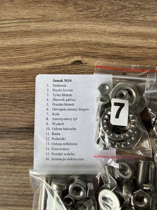 NOWY komplet śrub śruby NIERDZEWNE JUNAK M10