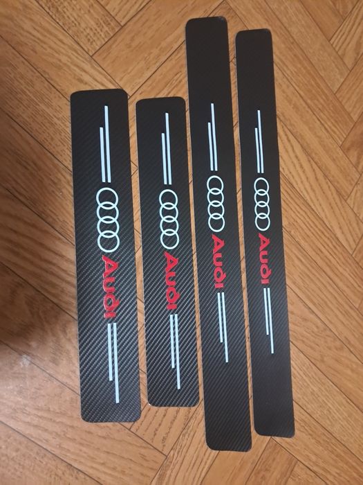 Наклейки на пороги захисна плівка карбон VW SKODA Audi BMW NISSAN FORD