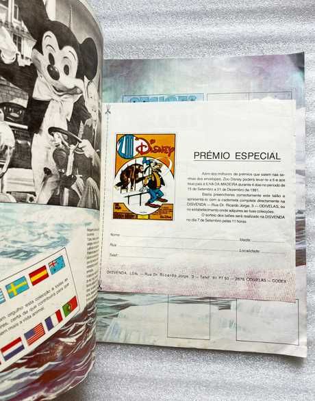 Antiga Caderneta Cromos Vazia ~ "ZOO DISNEY" ~ Disvenda ~ 1981