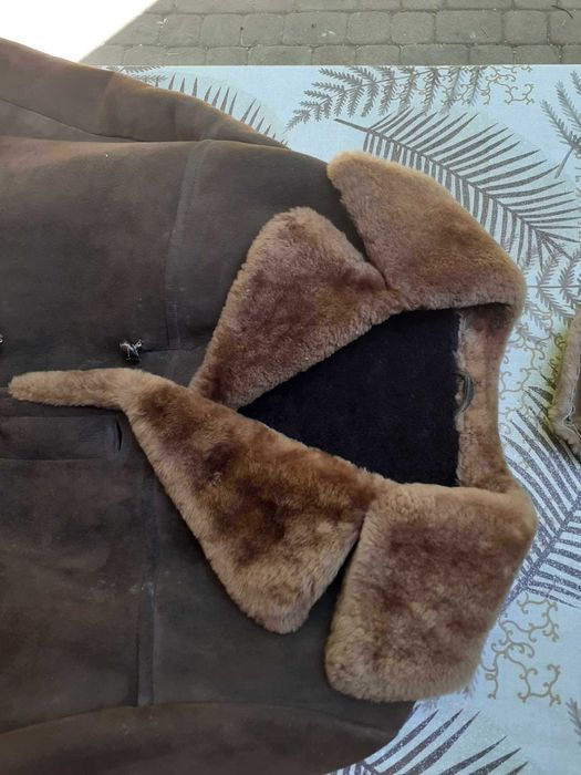 Kożuch męski brązowy z czasów PRL