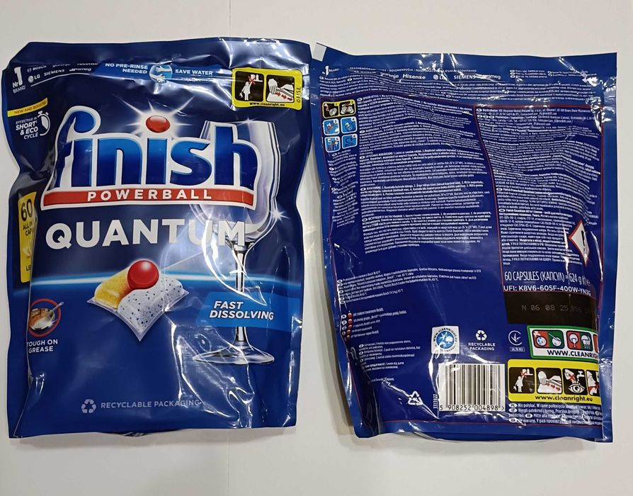 Finish Powerbal Quantum ALL IN ONE Lemon - 60 sztuk x 2 opakowania