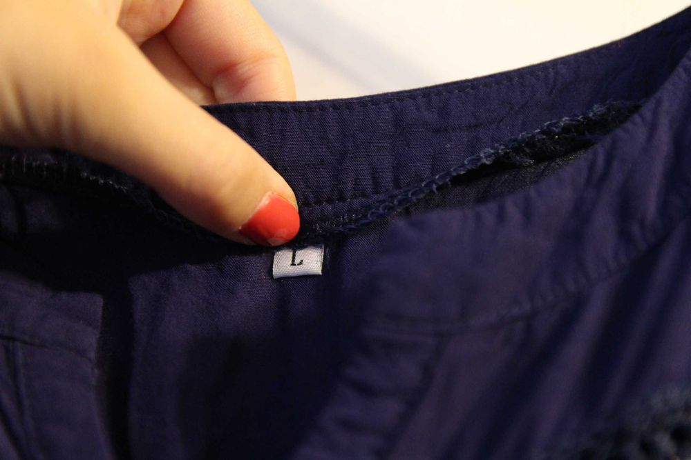 Granatowa sukienka, rozmiar L