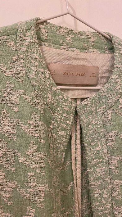 Żakiet / płaszcz w stylu tweedowym Zara Basic